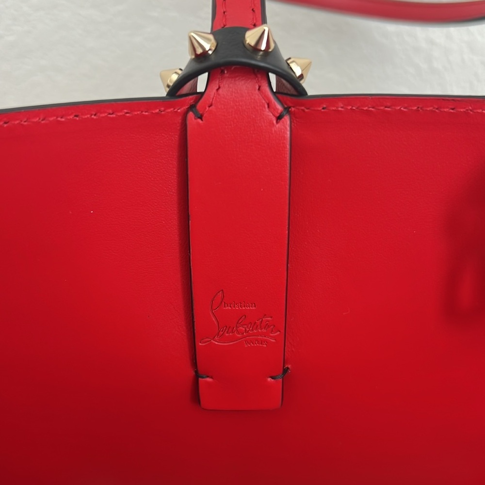 🔺Christian Louboutin🔺Large Cabata Leopard Ombré Leather Print Tote - Picture 12 of 16